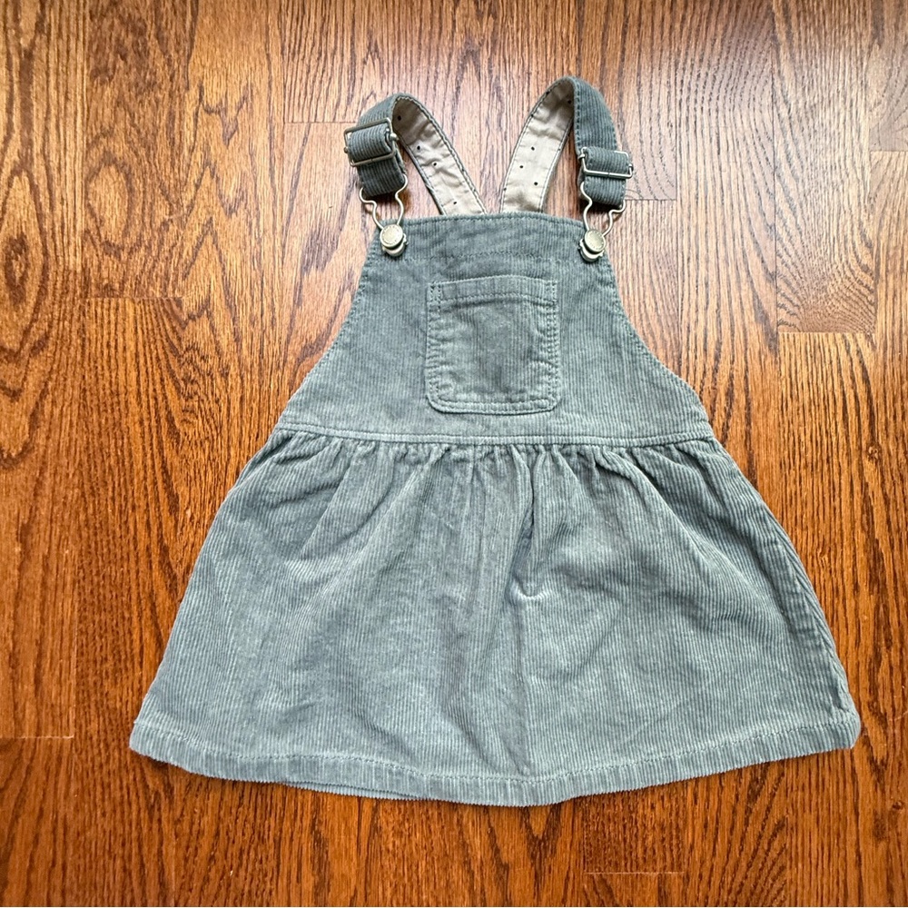 Zara Corduroy Pinafore Dress 9-12 Months